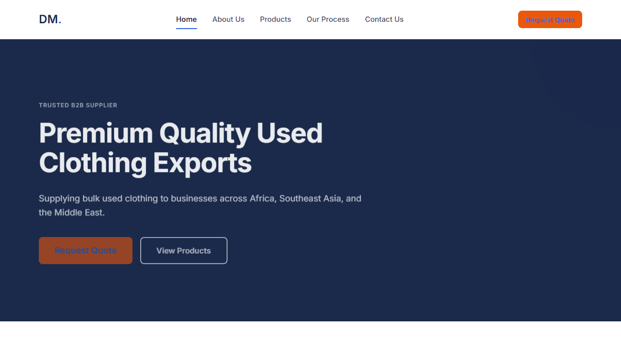 [AI Pipeline] B2B 의류 수출 웹사이트